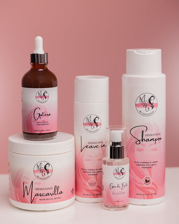 Moisturizing, Reparación,anti-hair loss and growth kit.